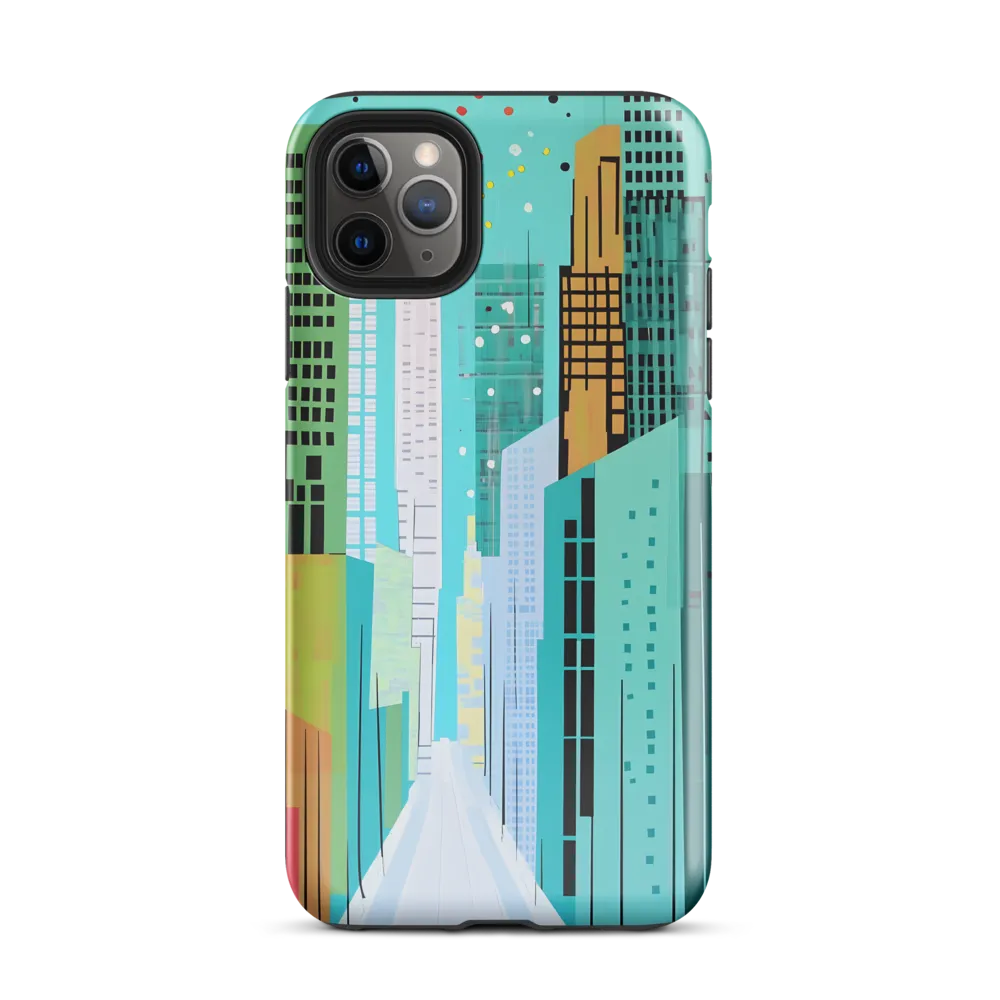 Urban Symphony in Turquoise | Phone Case |  11 Pro Max | Tough Case | Glossy