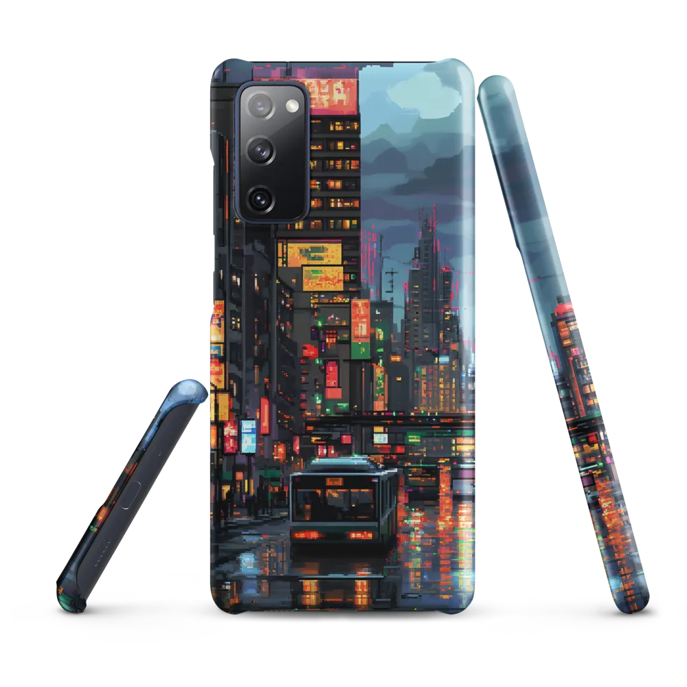 Neon Dreams: A Pixelated Urban Night