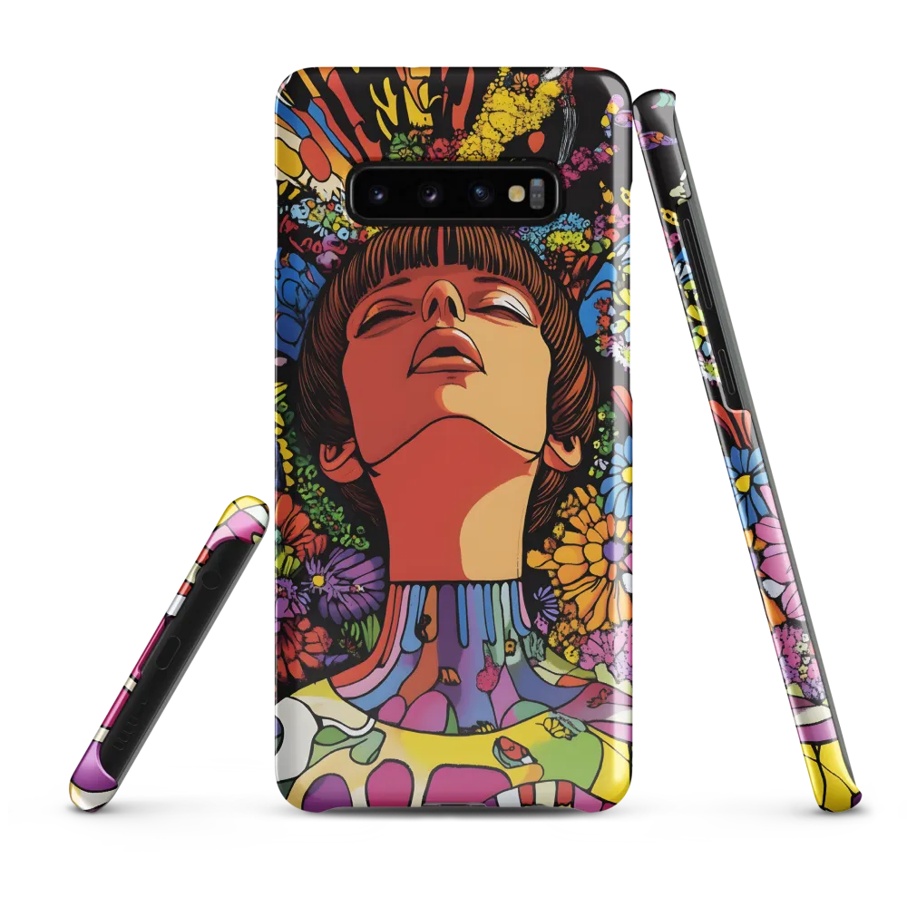 Vibrant Ecstasy: A Psychedelic Portrait | Phone Case |  S10 Plus | Snap Case | Glossy