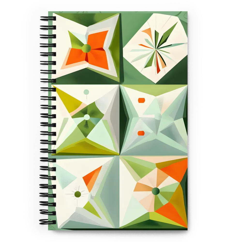 Harmonic Geometric Symphony | Spiral Notebook