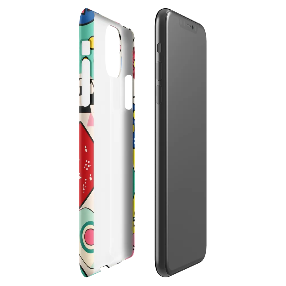 Joyful Geometry: A Playful Dance of Shapes and Colors | Phone Case |  11 Pro Max | Snap Case | Glossy