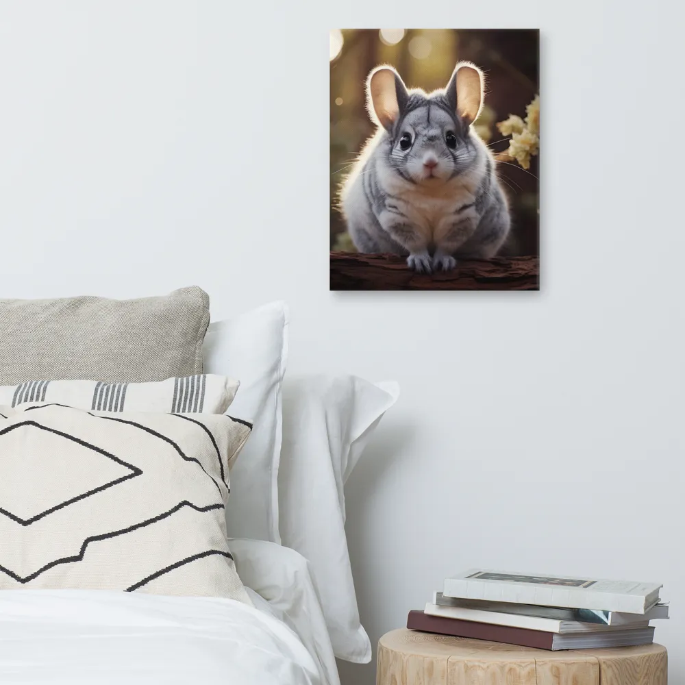 Curious Chinchilla in the Forest