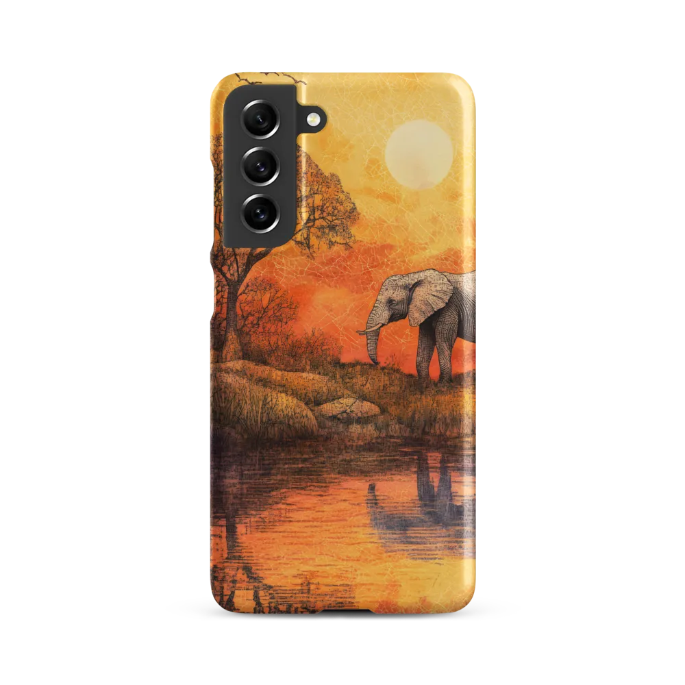 Elephant's Serenity at Dusk