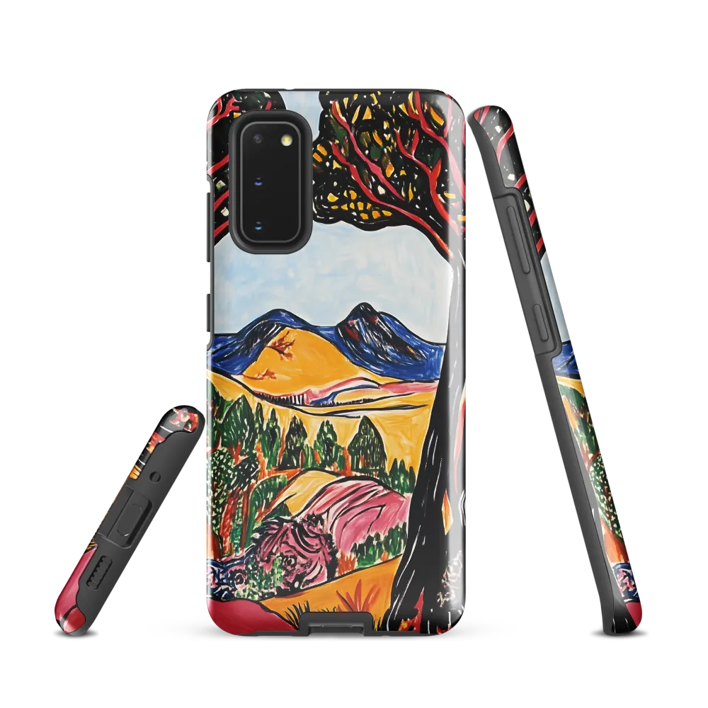 Vibrant Nature's Embrace | Phone Case |  S20 | Tough Case | Glossy