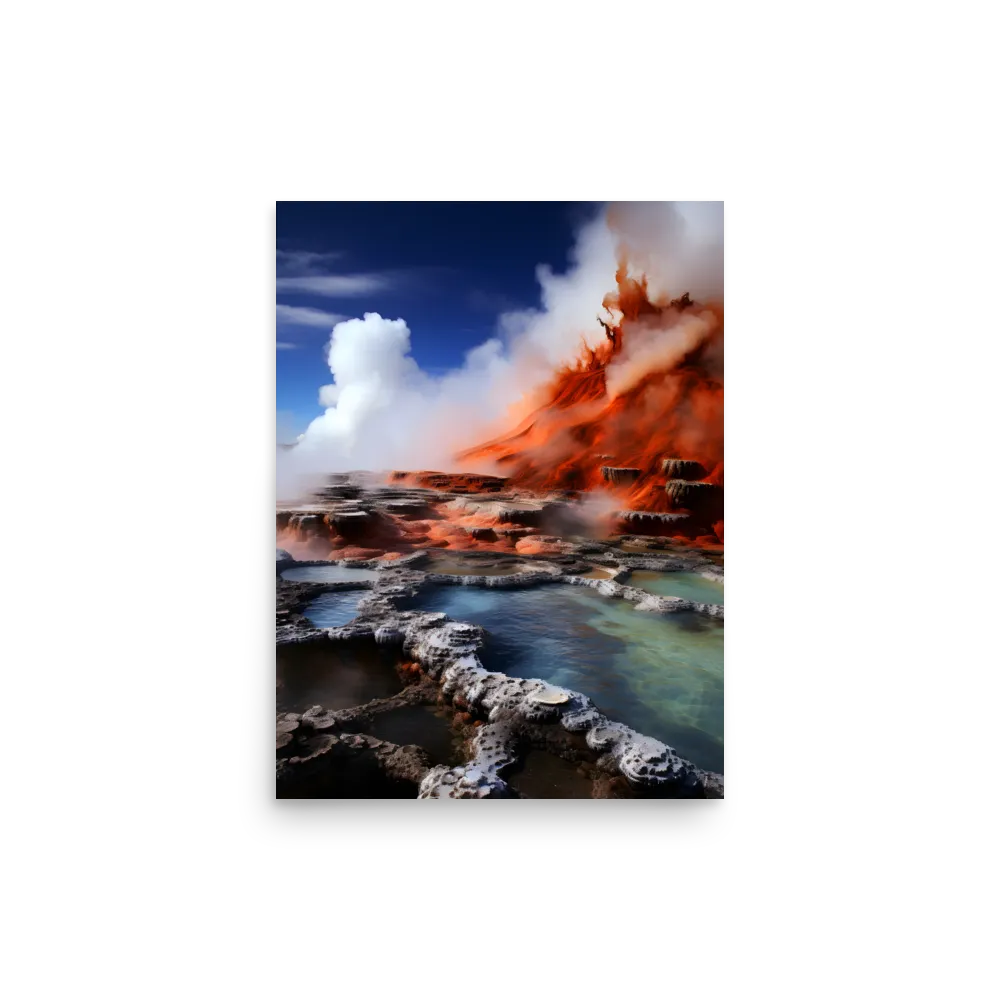 Nature's Fury: The Volcano's Expression | Poster | 12″×16″