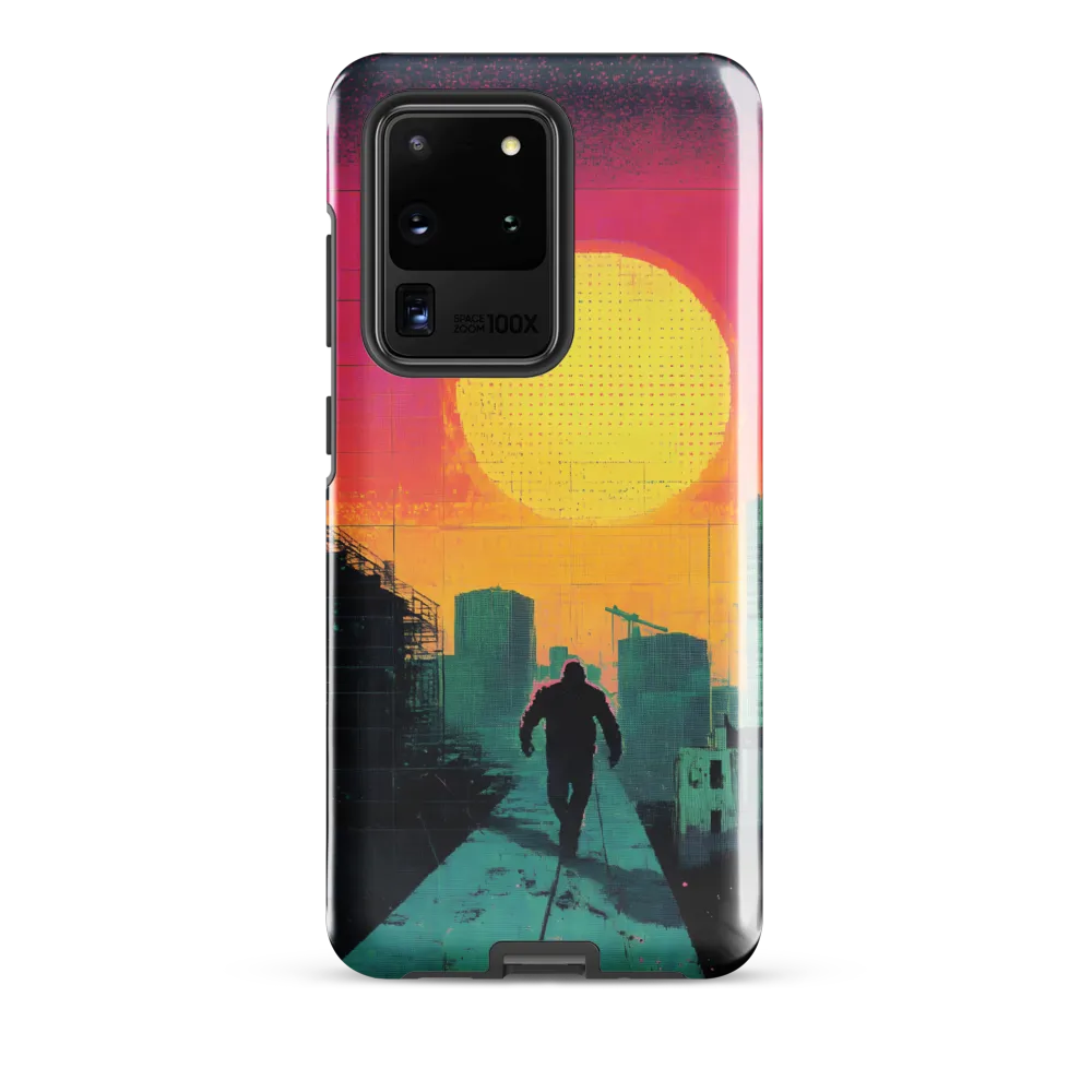 Solitude in a Neon City | Phone Case |  S20 Ultra | Tough Case | Glossy