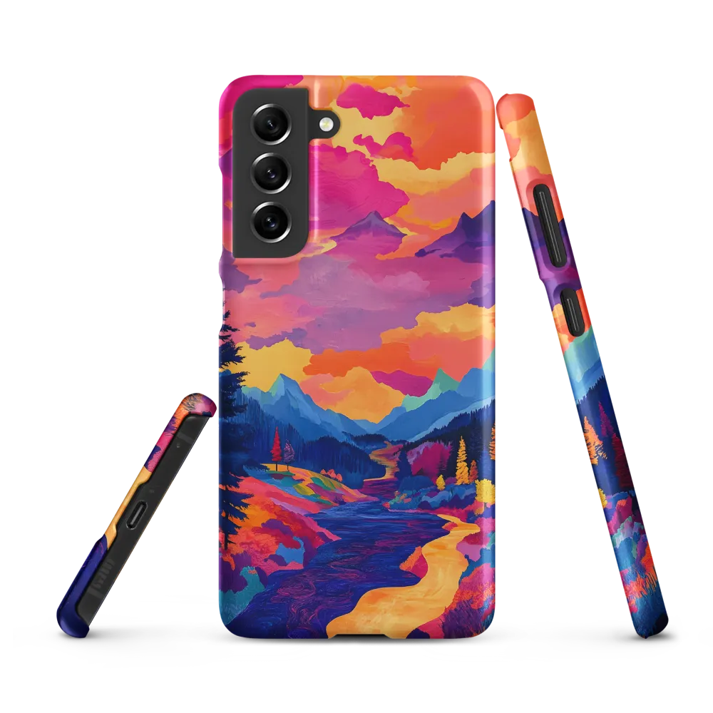 Radiant Serenity: A Surreal Landscape | Phone Case |  S21 FE | Snap Case | Matte