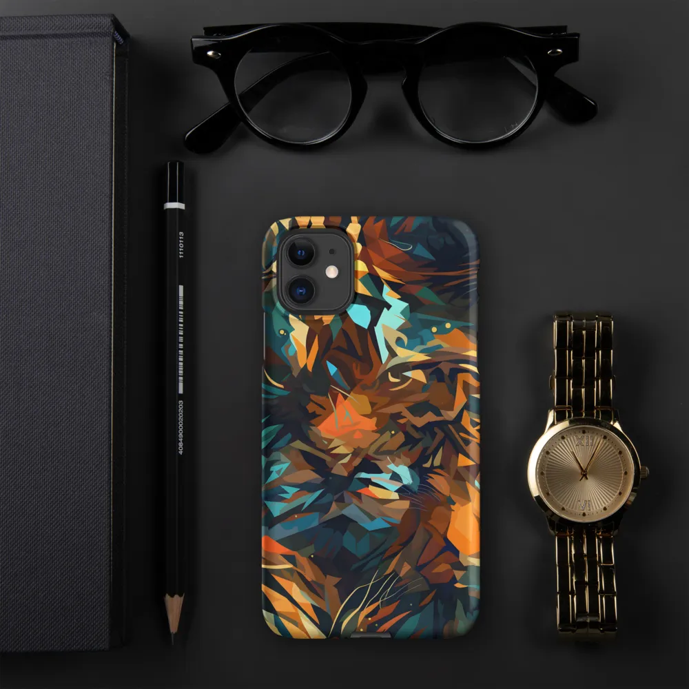 Wild Symphony: Abstract Tigers | Phone Case |  11 | Snap Case | Matte