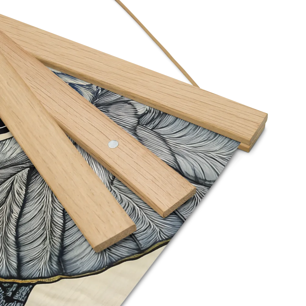 Majesty of the Elephant | Poster With Oak Wood Hanger | 16″×16″
