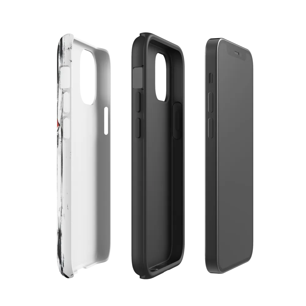 The Edgy Elegance | Phone Case |  12 mini | Tough Case | Matte