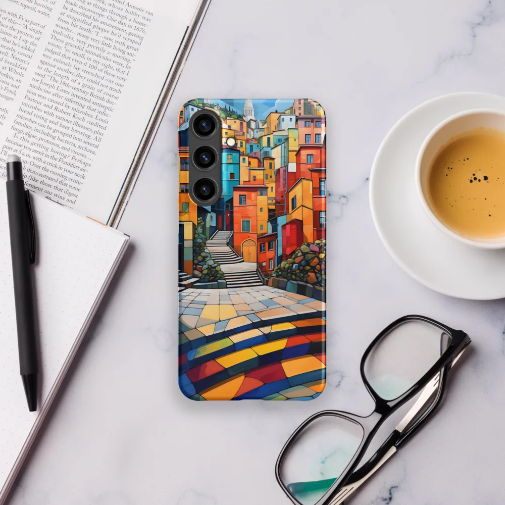 Vibrant Village: A Cubist Journey