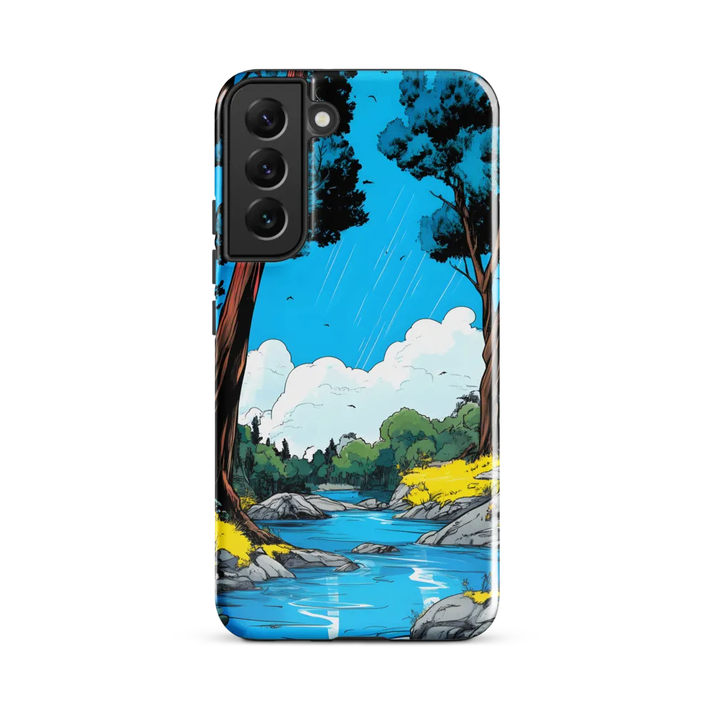 Tranquil River in a Comic Landscape