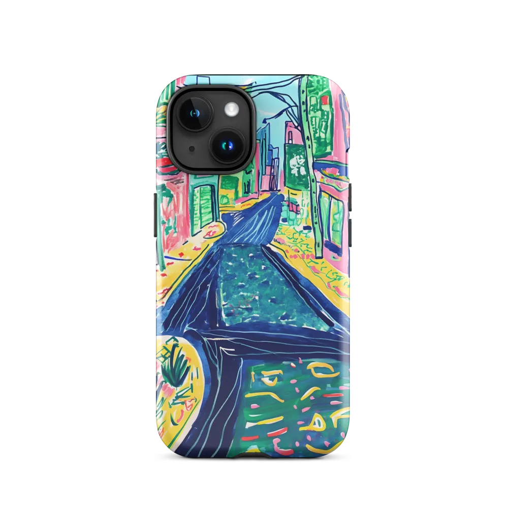 Dreamy Street in Vibrant Hues