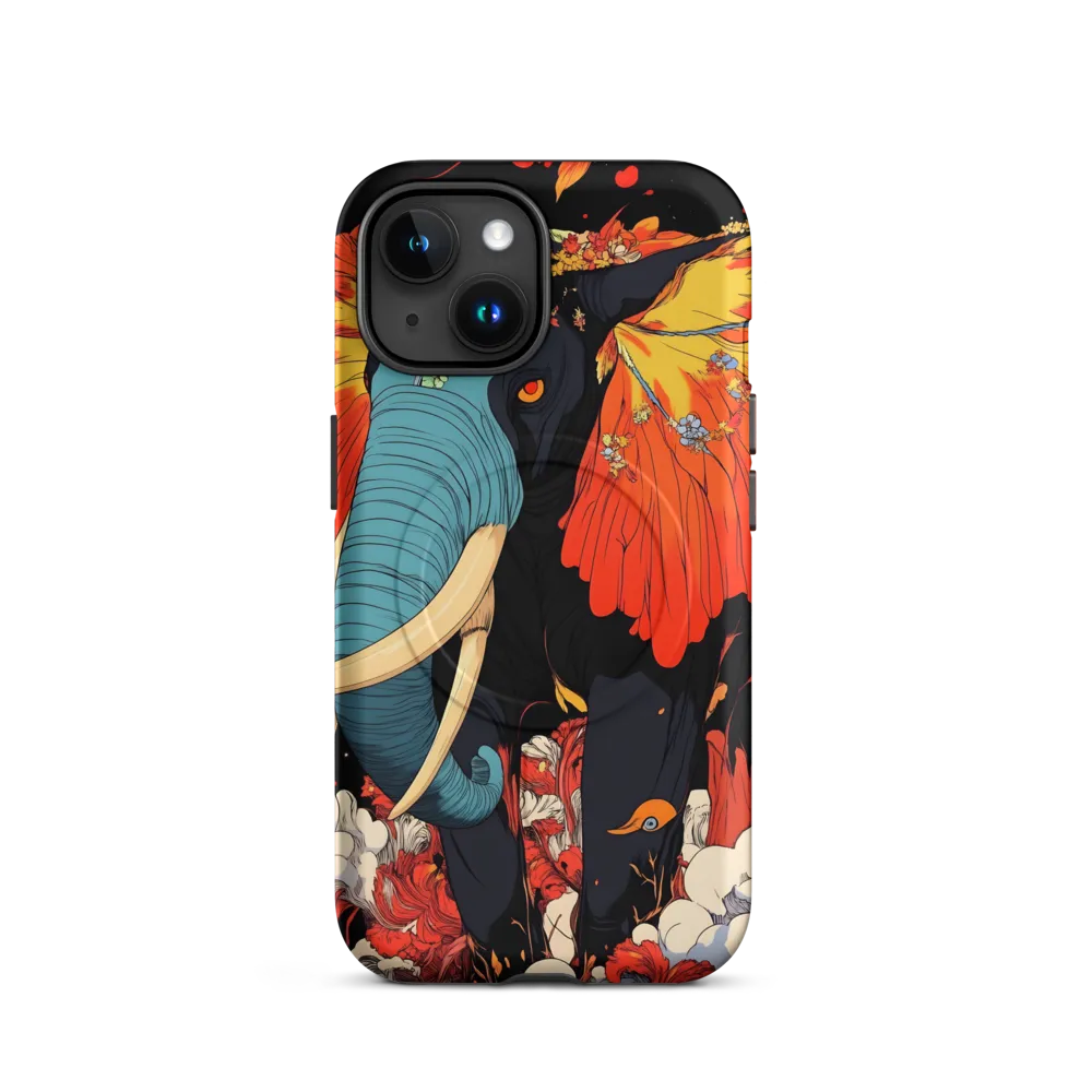Majesty of the Floral Elephant | Phone Case |  15 | MagSafe® Tough Case | Matte