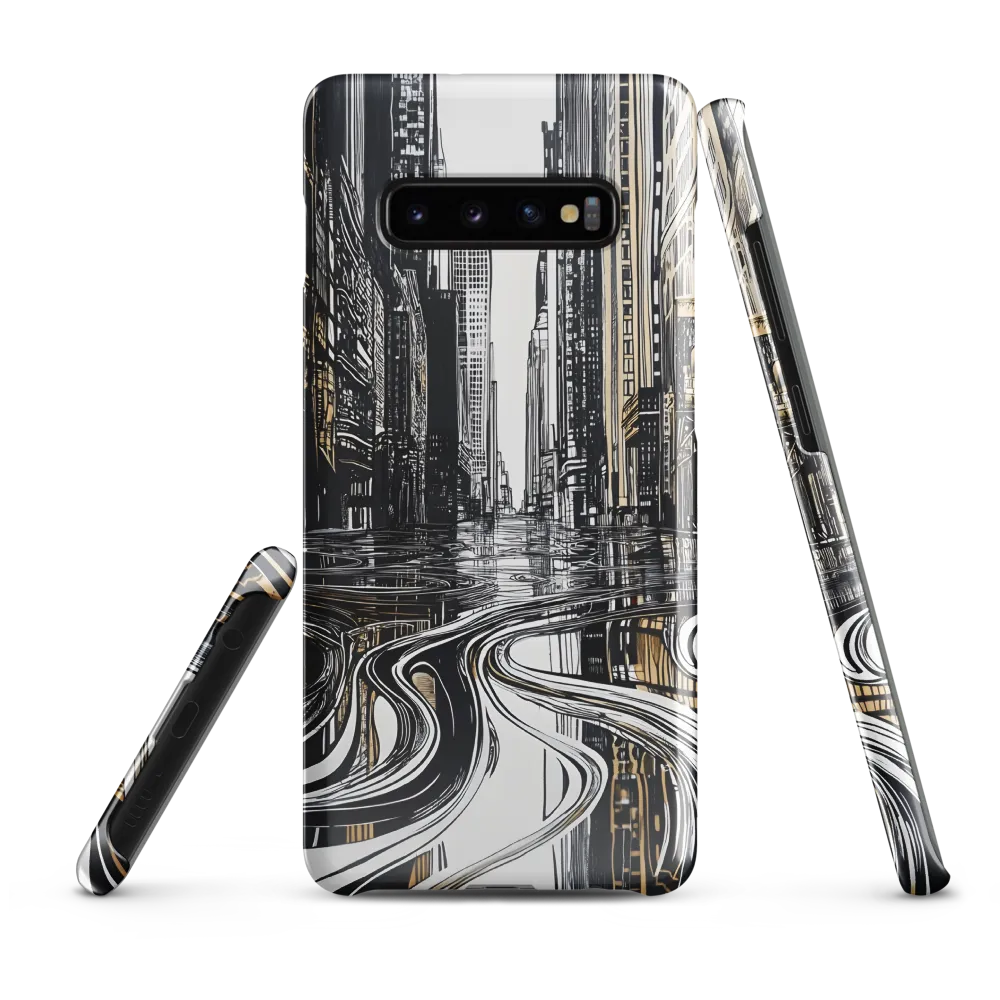 Urban Serenity: Reflections of Isolation | Phone Case |  S10 Plus | Snap Case | Glossy