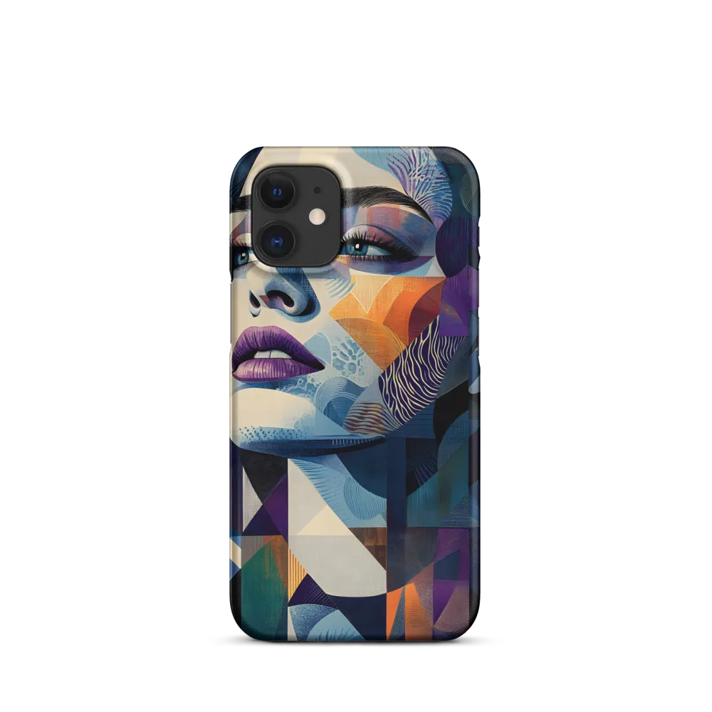 Fragmented Mystery: A Modern Portrait | Phone Case |  12 Mini | Snap Case | Matte