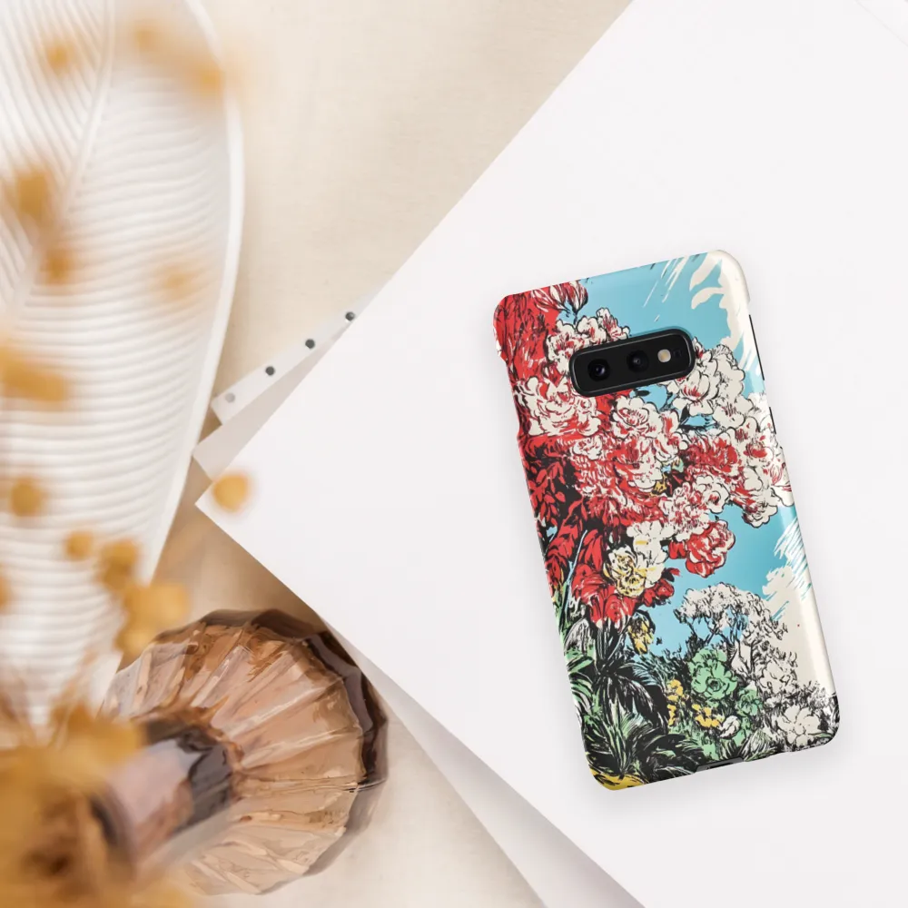 Floral Symphony in Bold Colors | Phone Case |  S10e | Snap Case | Matte