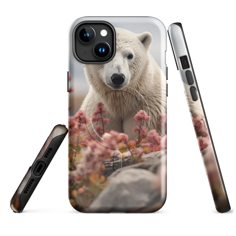 Curiosity Among Blooms: The Polar Bear