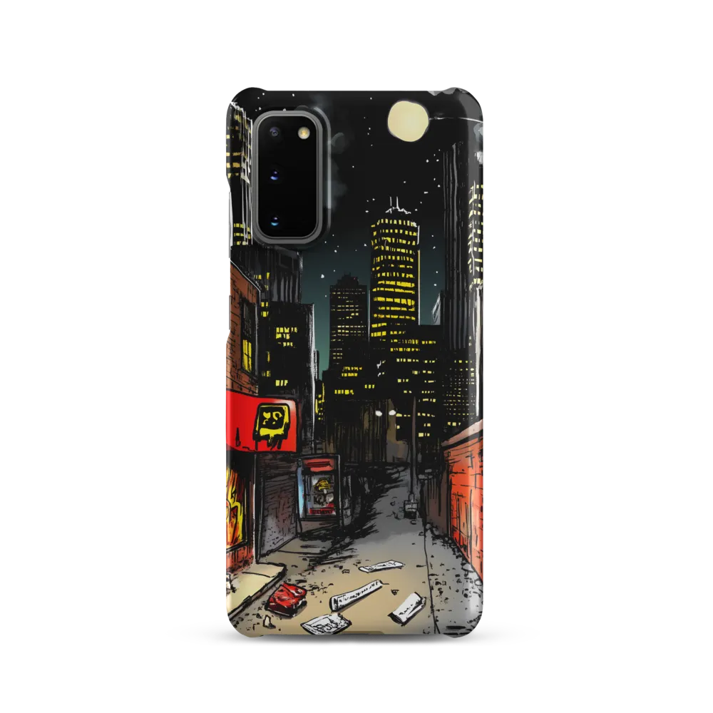 Nocturnal Cityscape: The Hidden Alley | Phone Case |  S20 | Snap Case | Matte