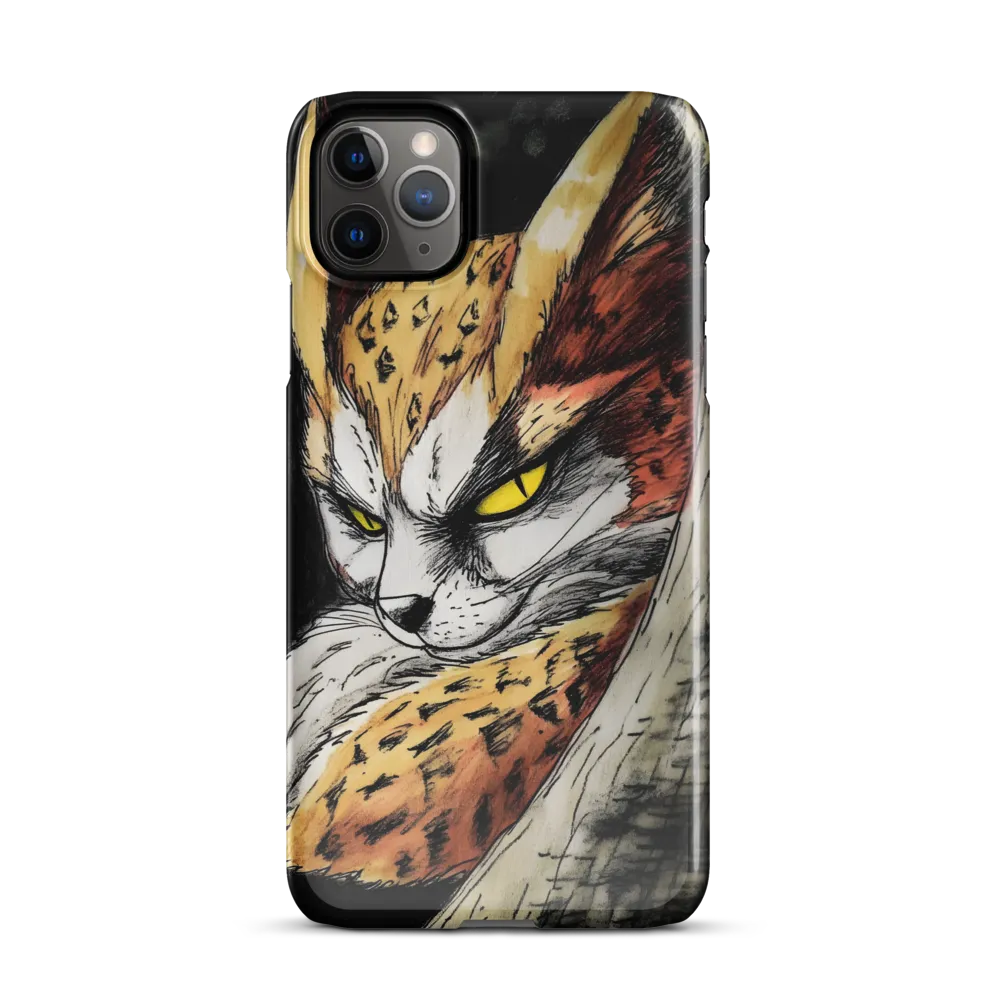 Fierce Gaze of the Wild Cat | Phone Case |  11 Pro Max | Snap Case | Glossy