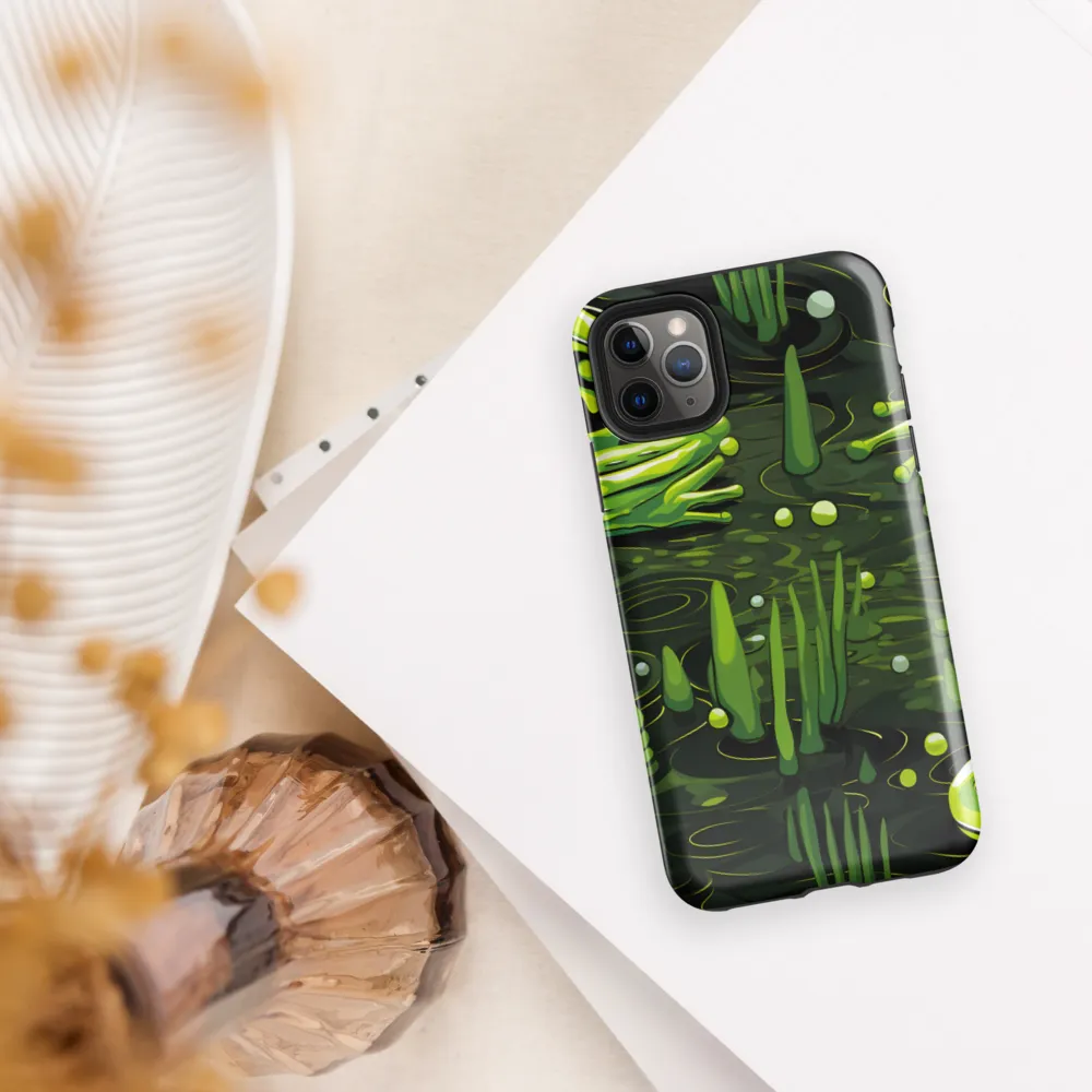 Green Harmony: Life Beneath the Surface | Phone Case |  11 Pro Max | Tough Case | Glossy