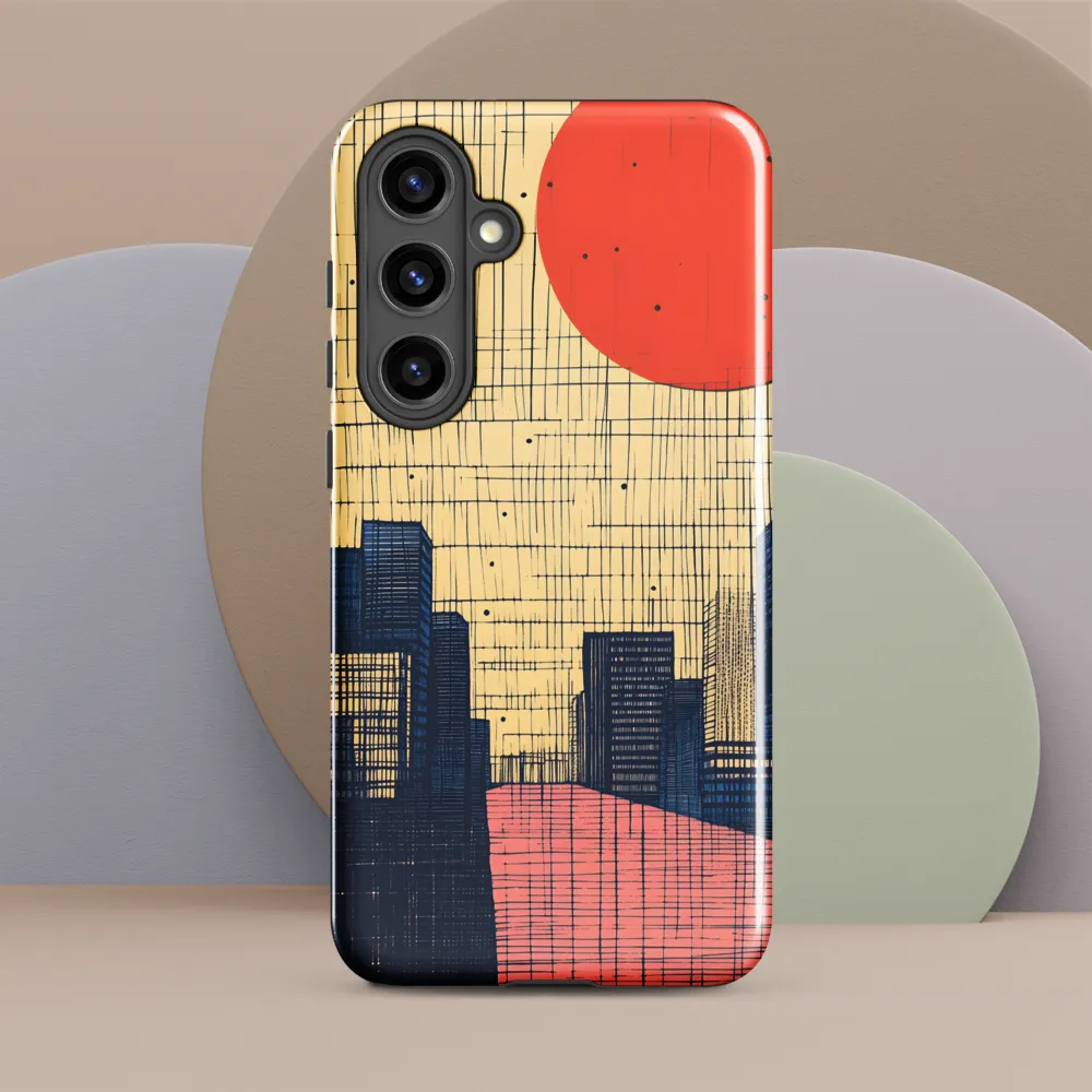 Urban Echoes: A Minimalist Cityscape