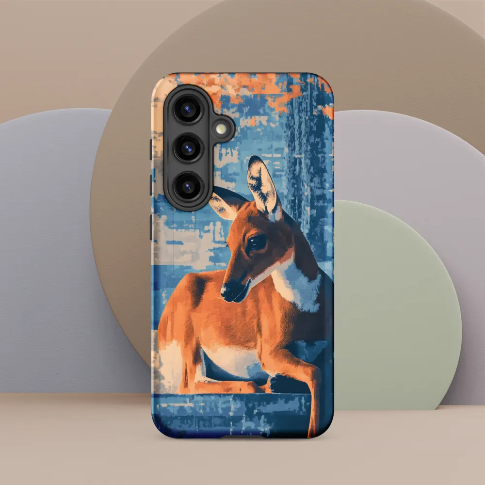 Serenity in Color: The Reclining Deer | Phone Case |  S24 | Tough Case | Matte