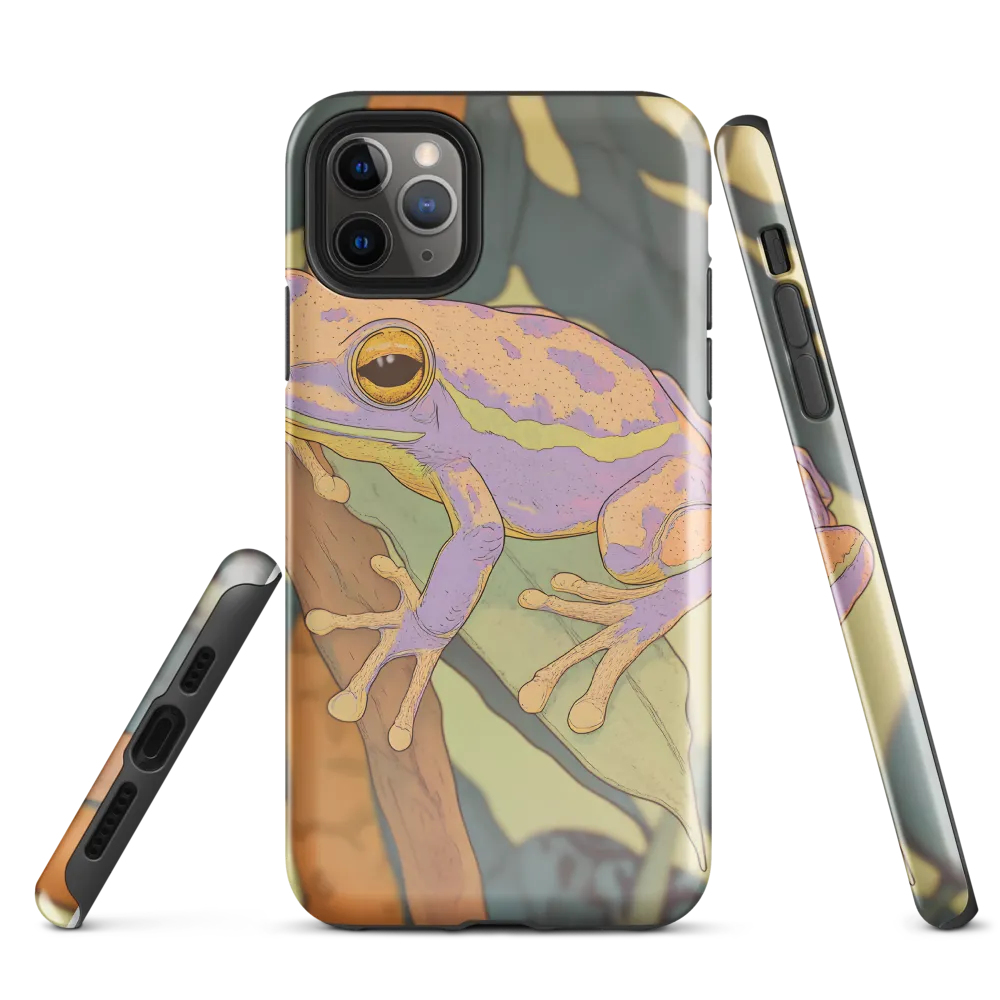 Elegance in Nature: The Vibrant Frog | Phone Case |  11 Pro Max | Tough Case | Glossy