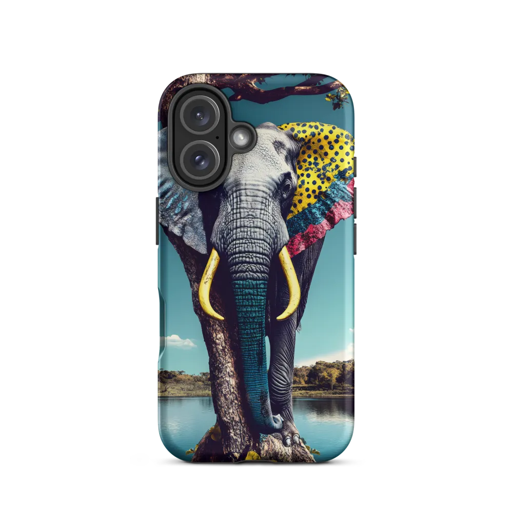 Playful Elegance: The Surreal Elephant | Phone Case |  16 | Tough Case | Matte