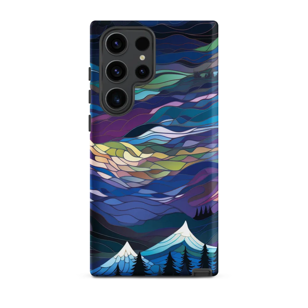 Twilight Peaks: An Abstract Mountain Landscape