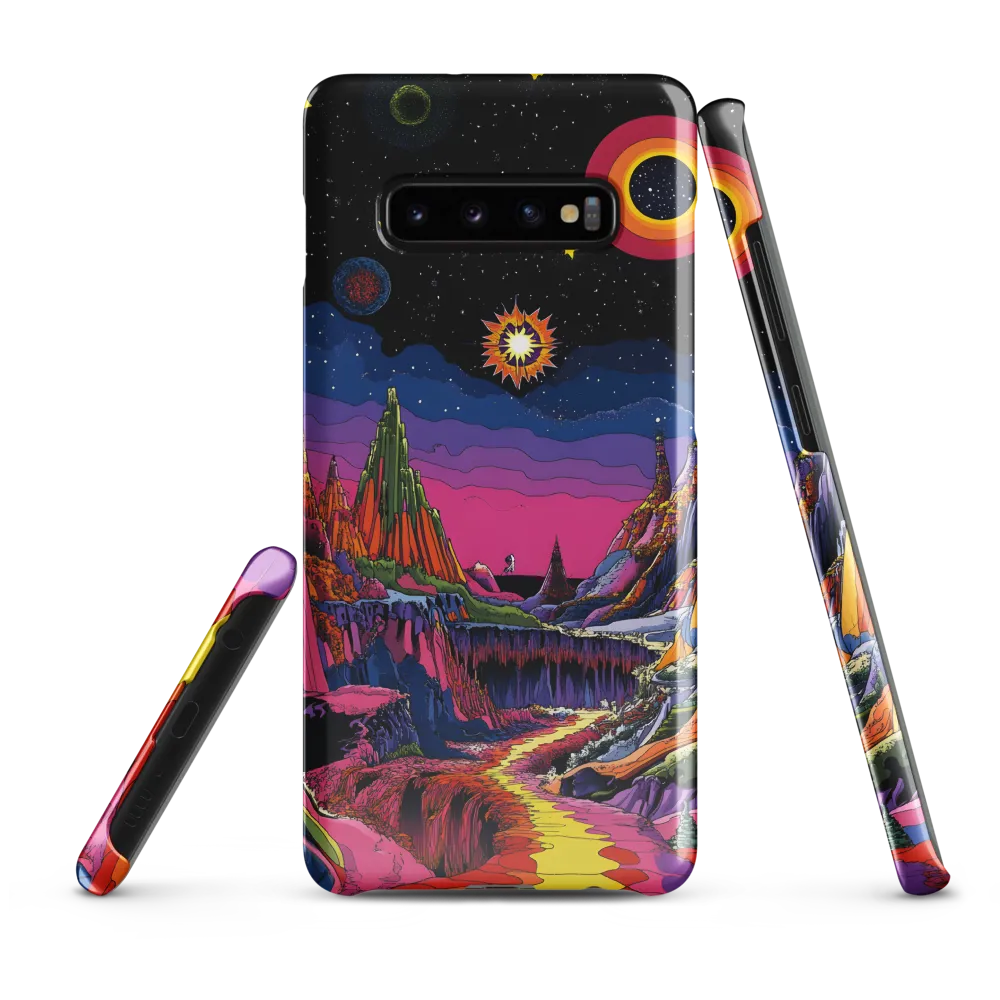 Galactic Wonders: A Journey Through an Alien Landscape | Phone Case |  S10 Plus | Snap Case | Glossy