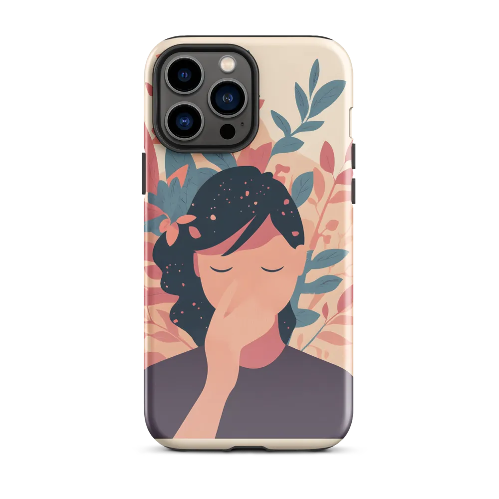 Whispers of Nature: A Serene Contemplation | Phone Case |  13 Pro Max | Tough Case | Glossy
