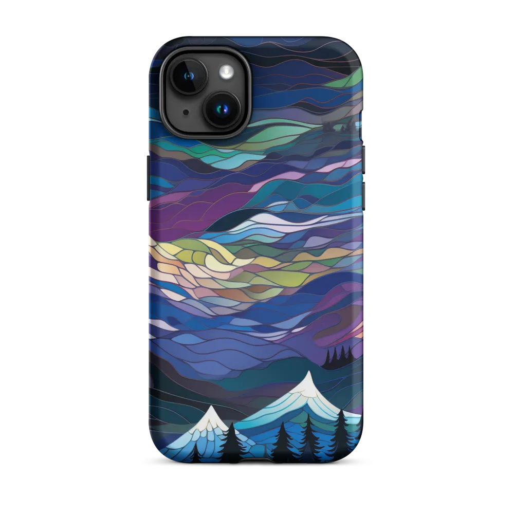 Twilight Peaks: An Abstract Mountain Landscape