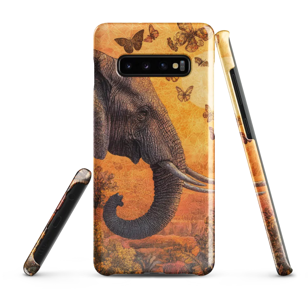 Whispers of the Wild: The Serene Elephant | Phone Case |  S10 Plus | Snap Case | Glossy