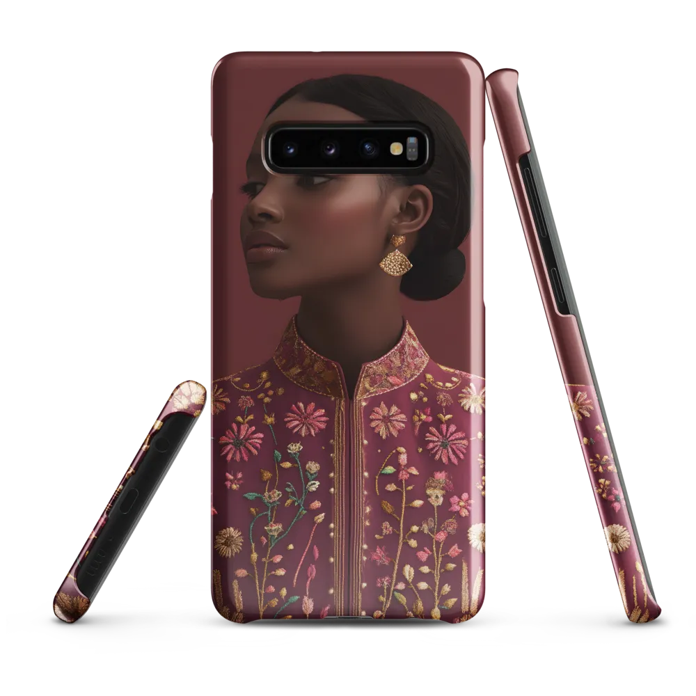 Elegance Embodied: A Traditional Fashion Statement | Phone Case |  S10 Plus | Snap Case | Glossy