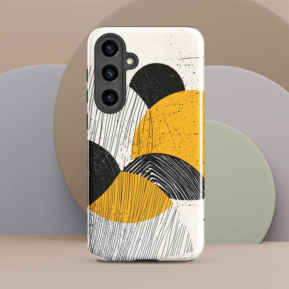 Dynamic Harmony in Black and Yellow