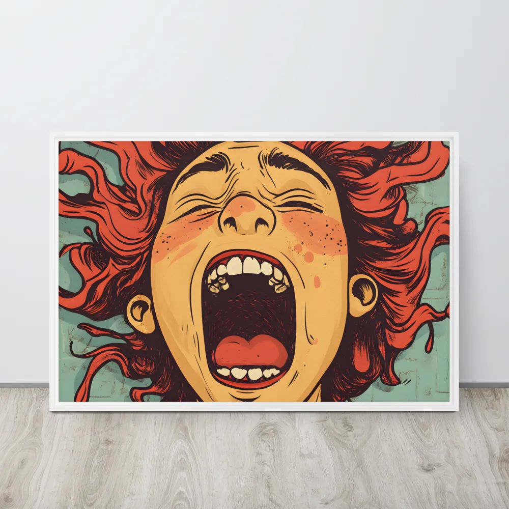 Fury Unleashed | Canvas with White Frame | 24″×36″
