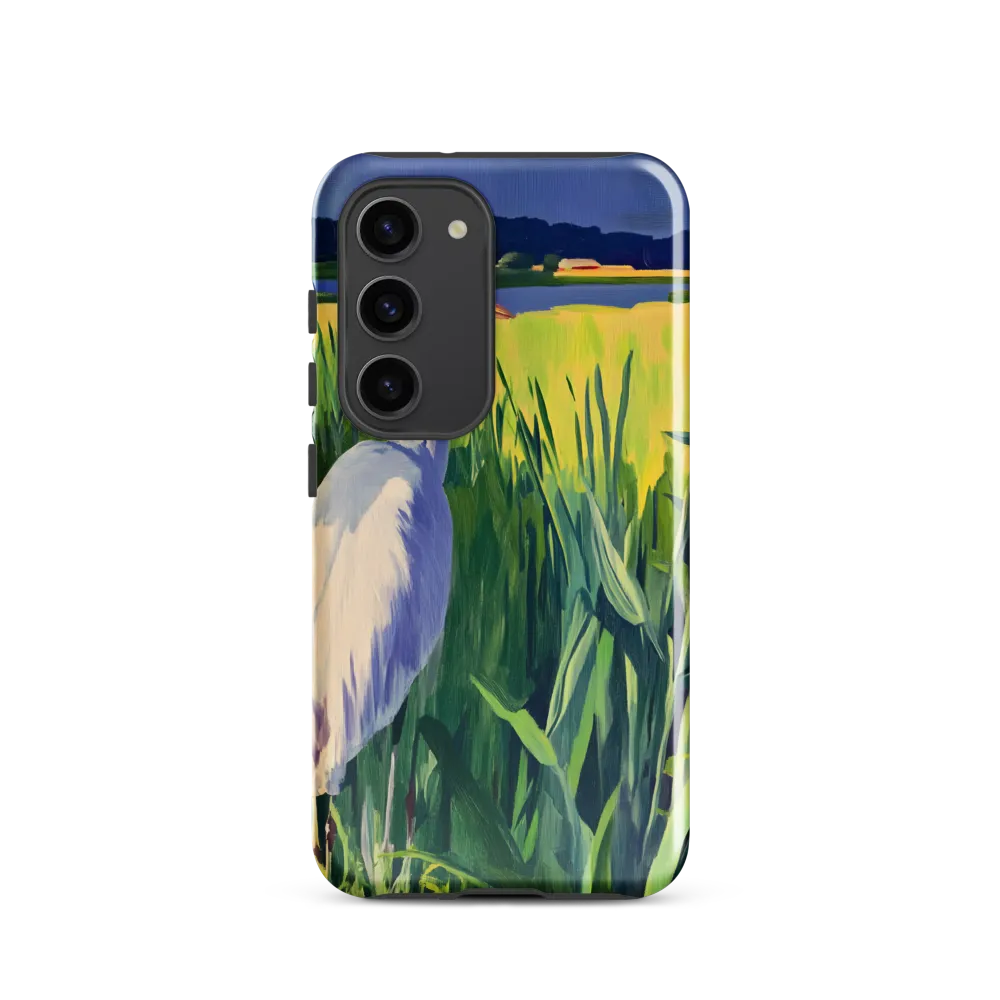 Graceful Presence: The Heron in the Meadow