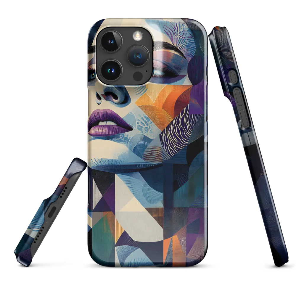 Fragmented Mystery: A Modern Portrait | Phone Case |  16 Pro Max | Snap Case | Glossy