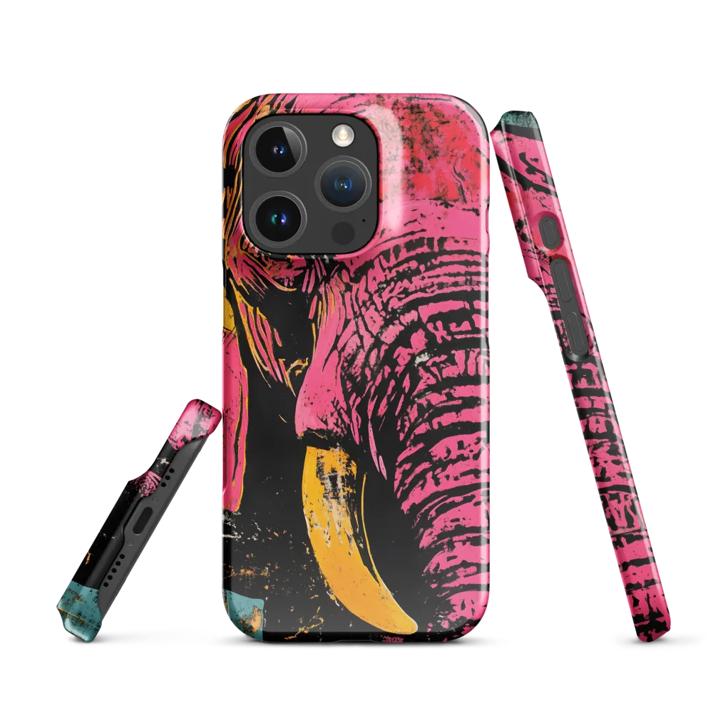 Bold Encounter: The Vibrant Elephant | Phone Case |  16 Pro | Snap Case | Glossy