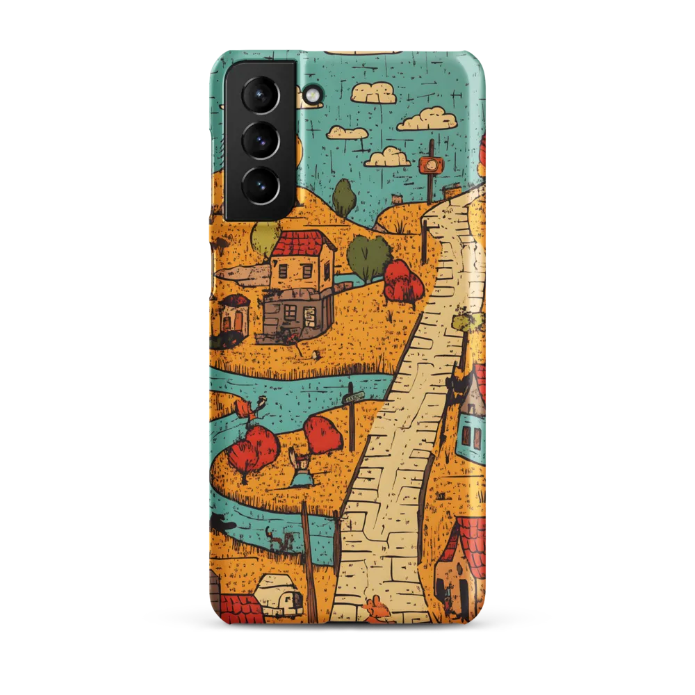 Whimsical Village Landscape