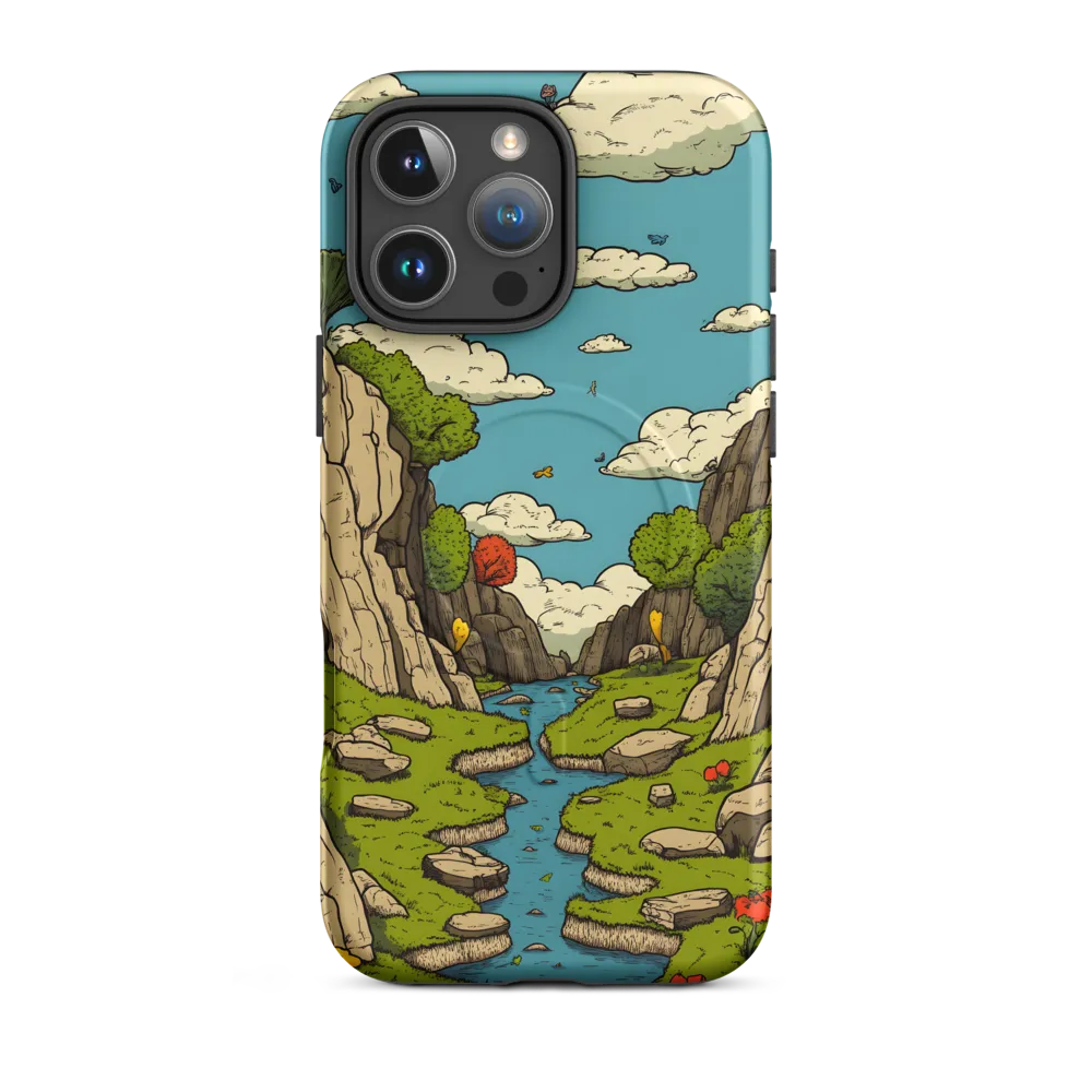Whimsical Serenity: A Canyon Landscape