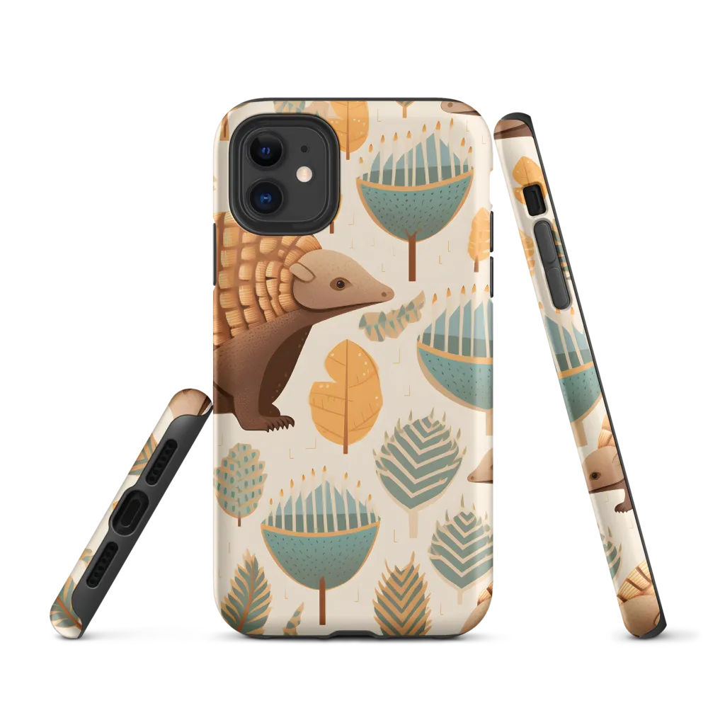 Pangolins in a Whimsical Habitat