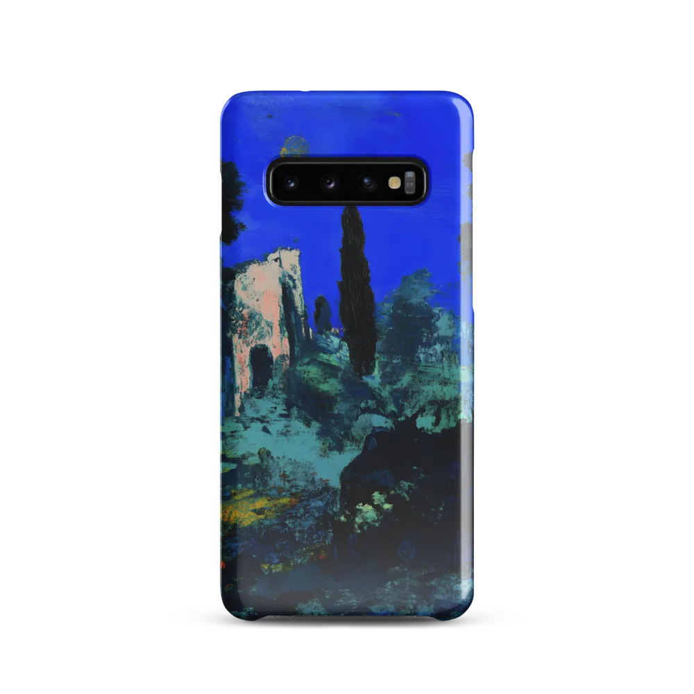 Moonlit Ruins with Cypress