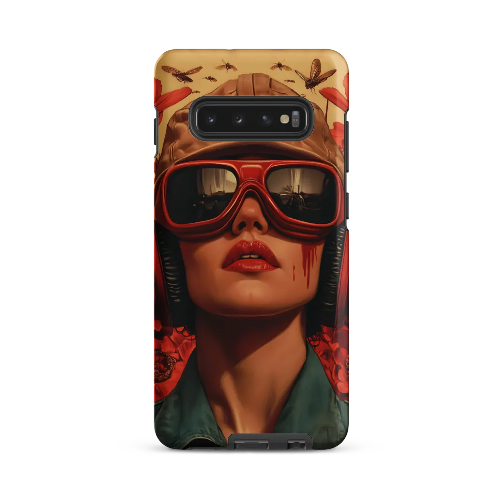 Defiant Portrait in a Floral Realm | Phone Case |  S10 Plus | Tough Case | Matte