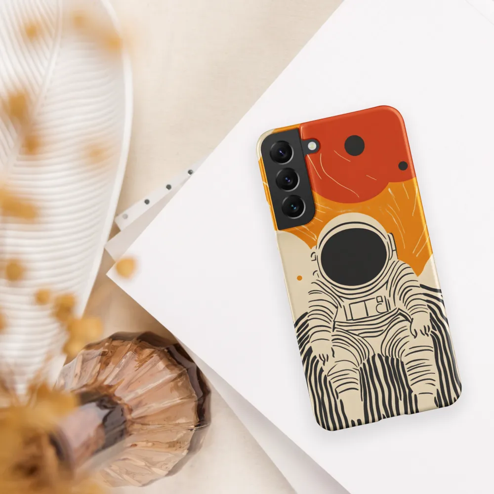 Astronaut in Cosmic Thoughts | Phone Case |  S22 Plus | Snap Case | Matte