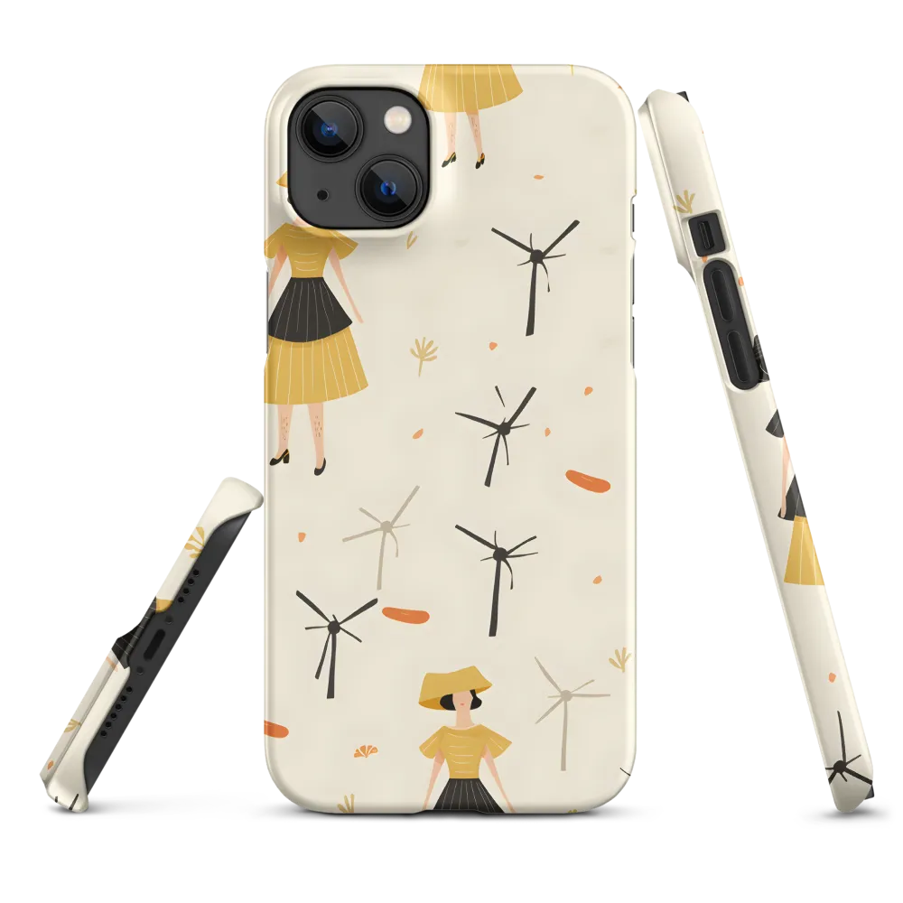 Whimsical Patterns of Nature and Femininity | Phone Case |  14 Plus | Snap Case | Matte