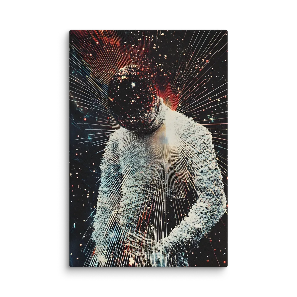 Ethereal Astronaut: A Journey Through the Cosmos | Canvas | 32″×48″