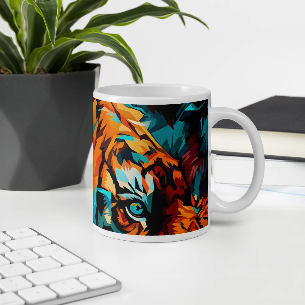 Wild Symphony: Abstract Tigers | Mugs | Multiple Sizes & Colors