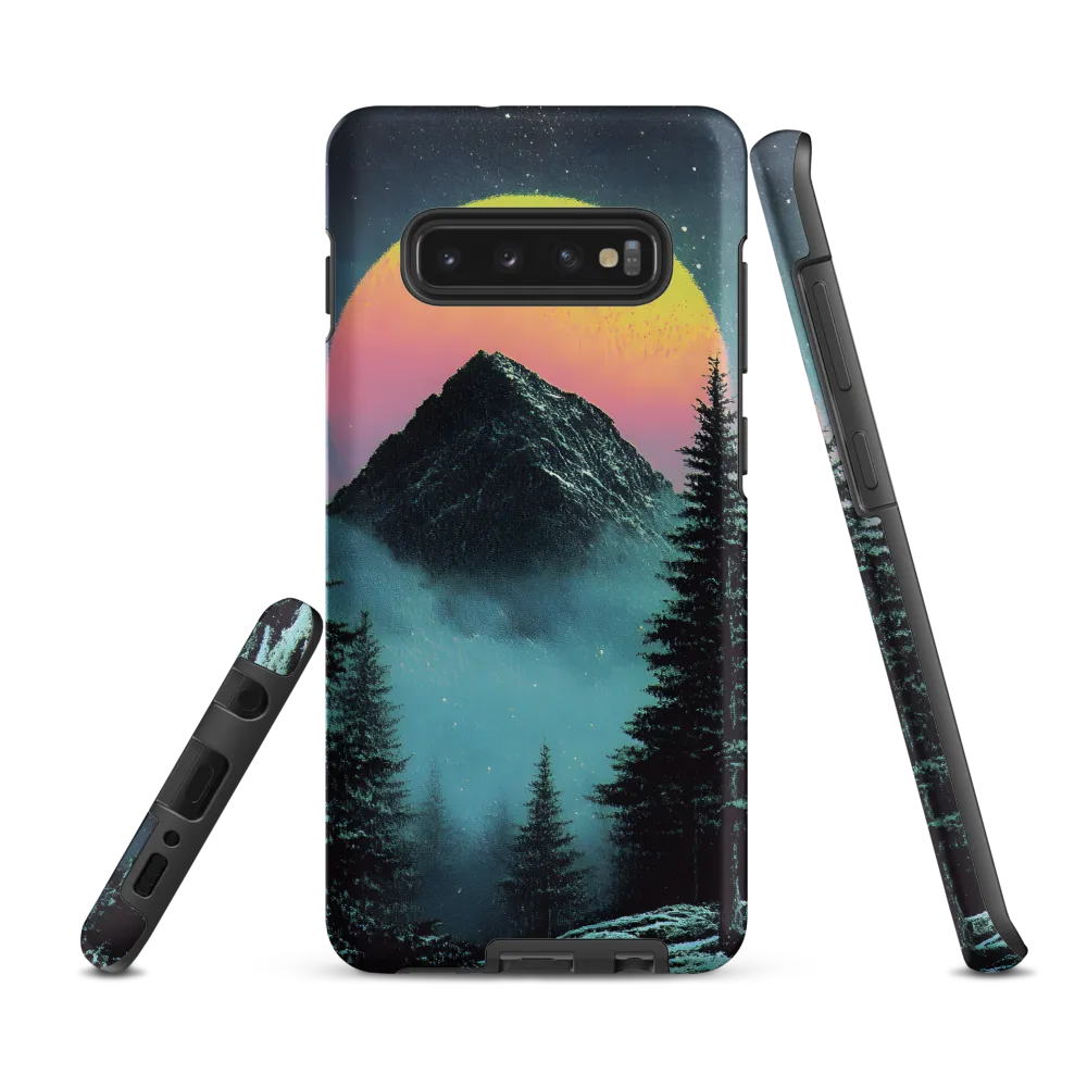 Ethereal Peaks Under Celestial Lights